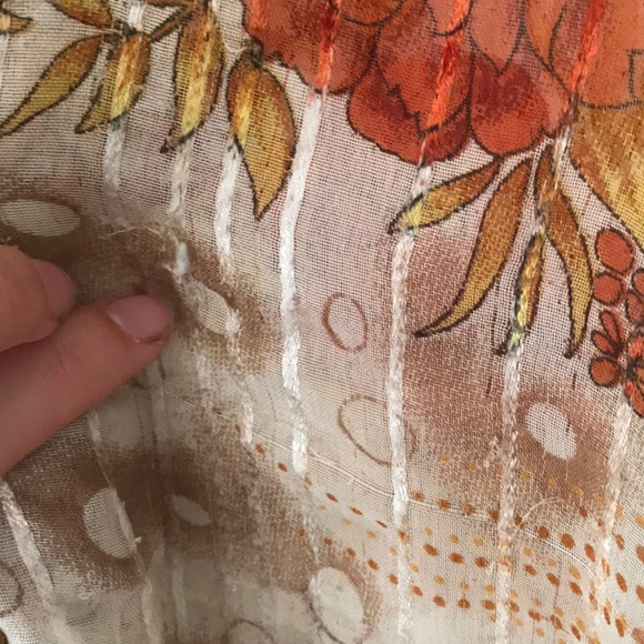 Vintage Sheer Floral Tunic - Picture 7 of 15